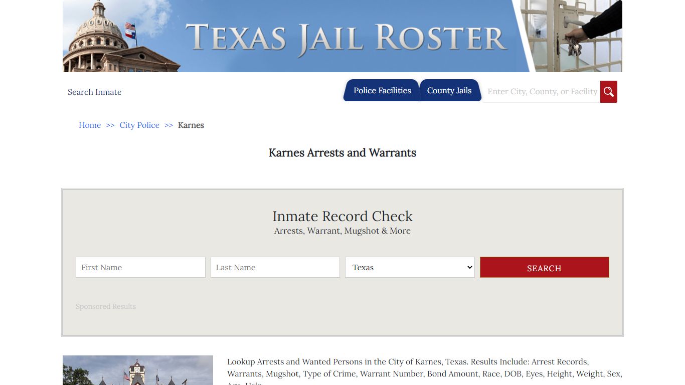 Karnes Arrests and Warrants | Jail Roster Search