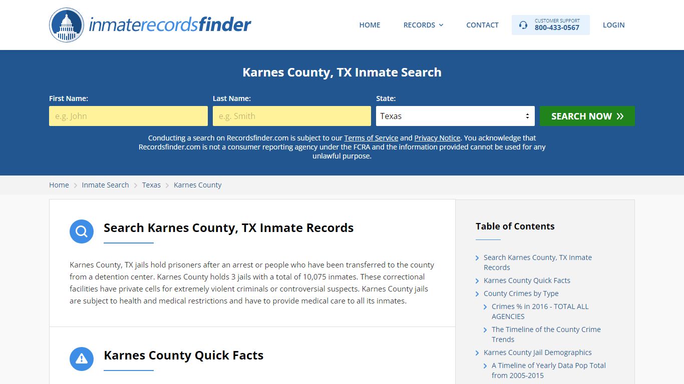 Karnes County, TX Inmate Lookup & Jail Records Online